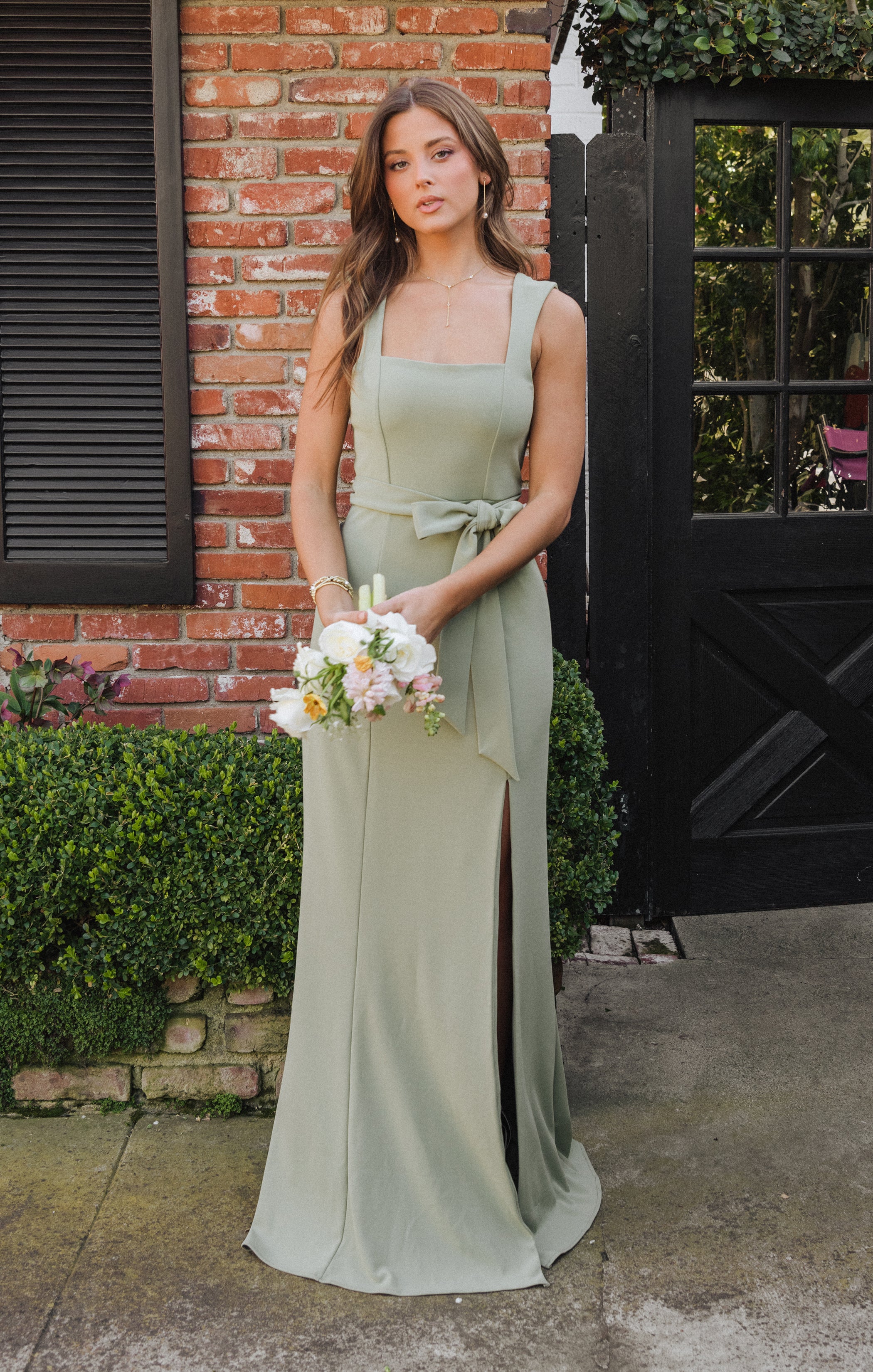 moss green bridesmaid dresses